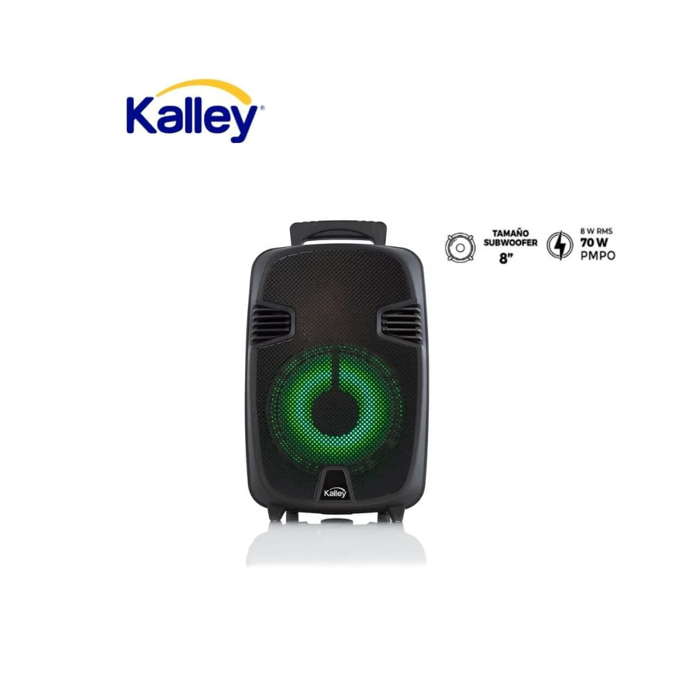 Parlante Kalley 8” BSK8 Bluetooth 70W PMPO con Batería y Luces LED img #1