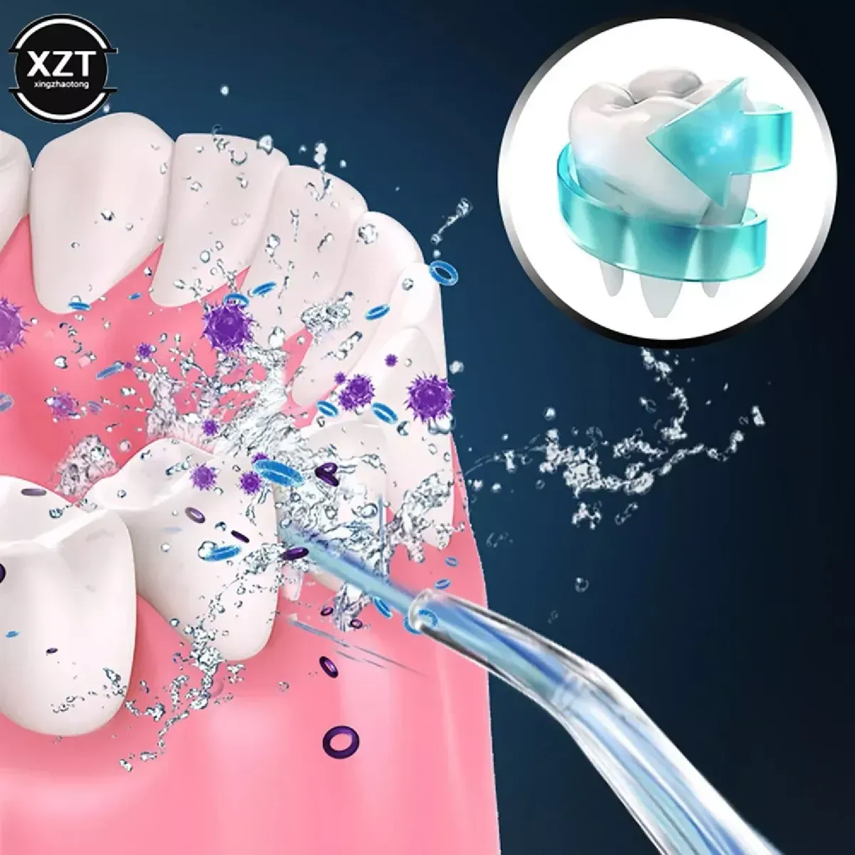 Set De Limpieza Oral Avanzada Profunda Irrigador Recargable img #6