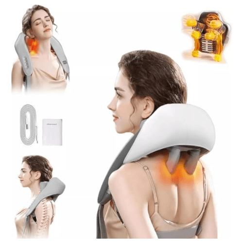 Masajeador De Cuello Espalda Recargable Calor Premium img #6