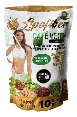 Lipofibra Baja De Peso Quema Grasa Te Café Verde img #1