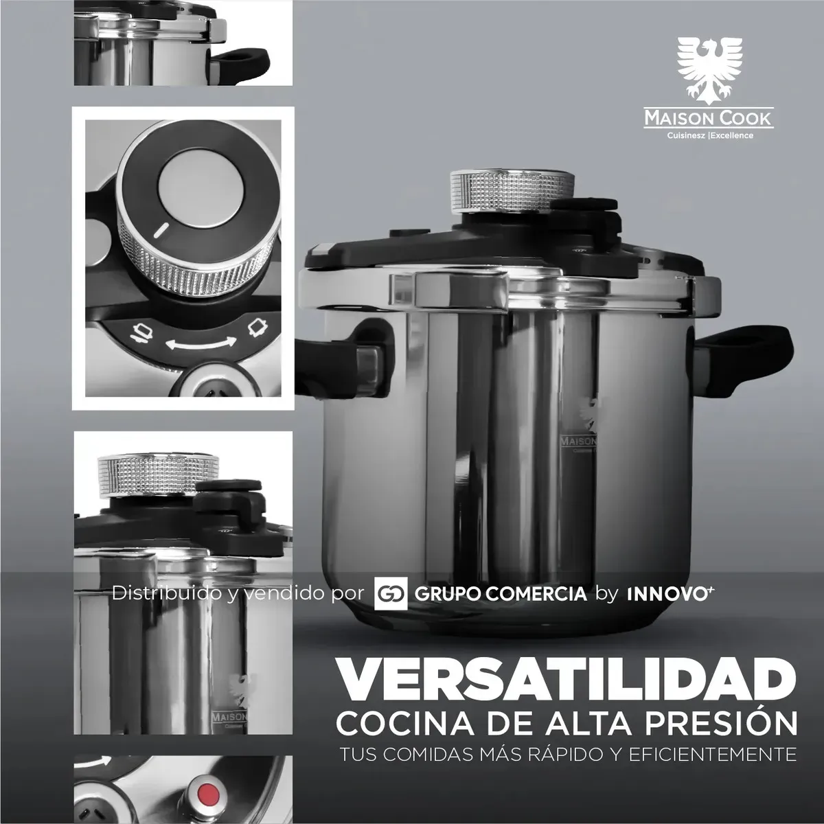Olla A Presión 7 Litros Maison Cook Acero Quirúrgico Premium img #6