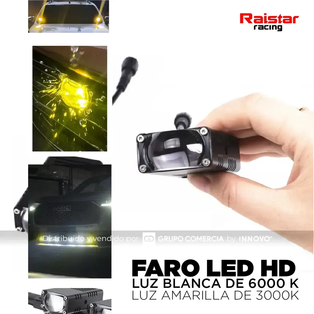 Exploradoras Led Mini 15.00lm Dual Color Para Moto Universal Dual Color Ambar img #2