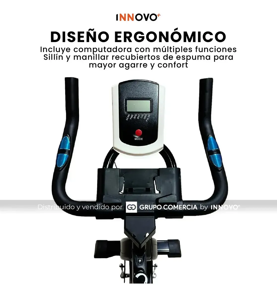 Bicicleta Estática Spinning Gym En Casa Silenciosa Negro Negro img #5