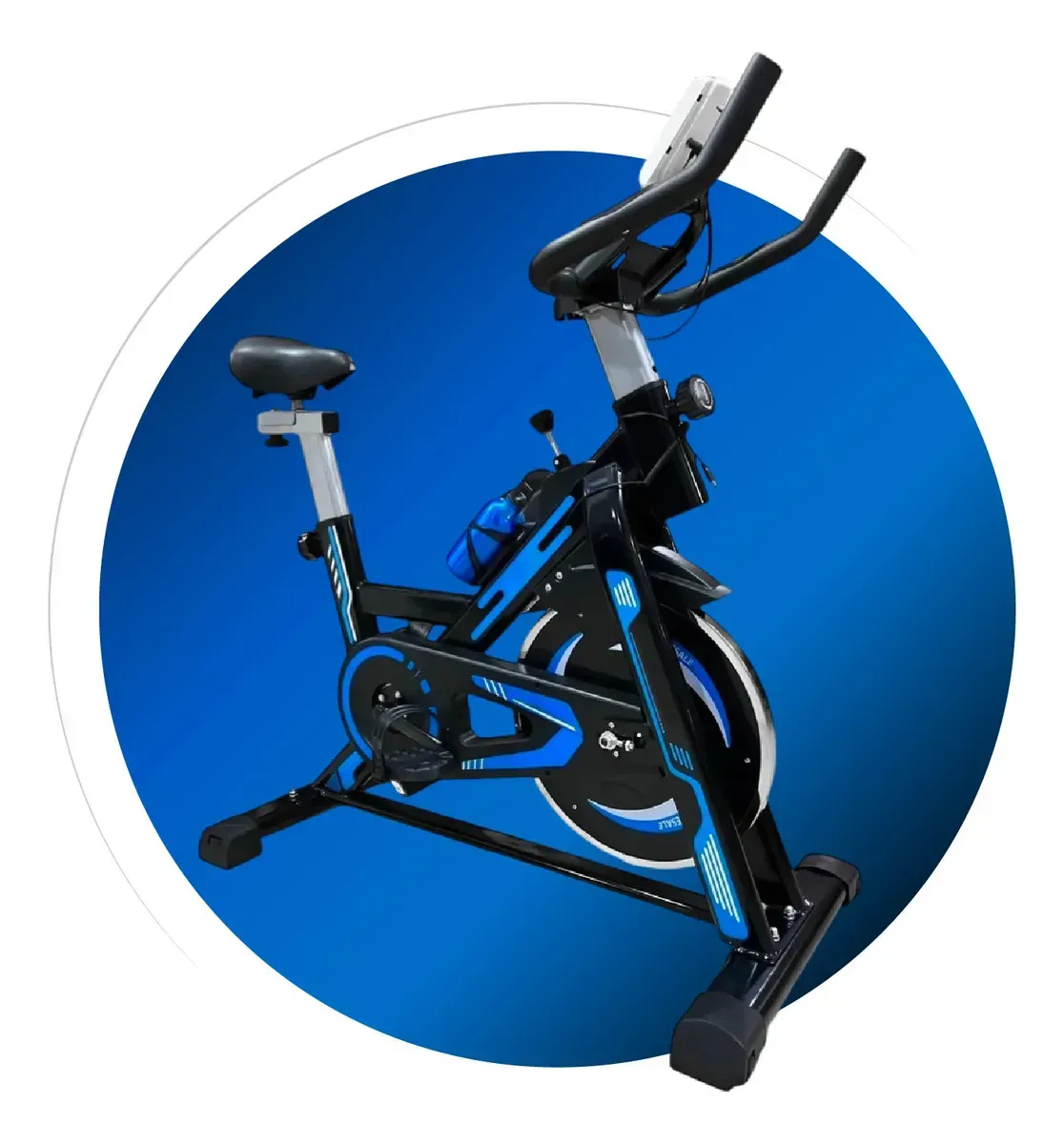 Bicicleta Estática Spinning Gym En Casa Silenciosa Negro Negro img #6