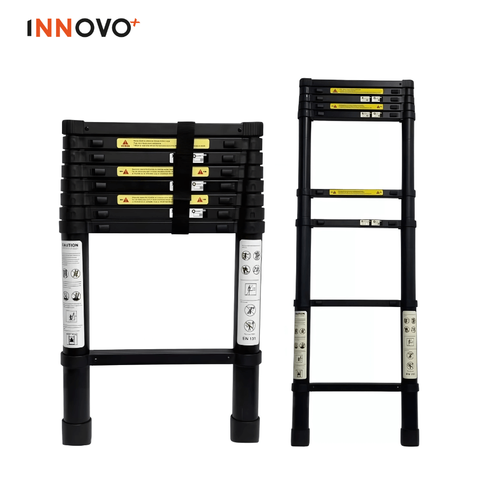 Escalera Telescopica 2.6 Metros Ajustable Aluminio Práctica Innovo img #1