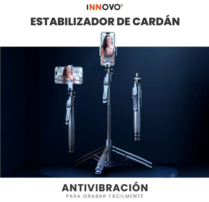Trípode Estabilizador 4 Ejes K29 Con Control Bluetooth 360° Extensible 215 Cm img #6
