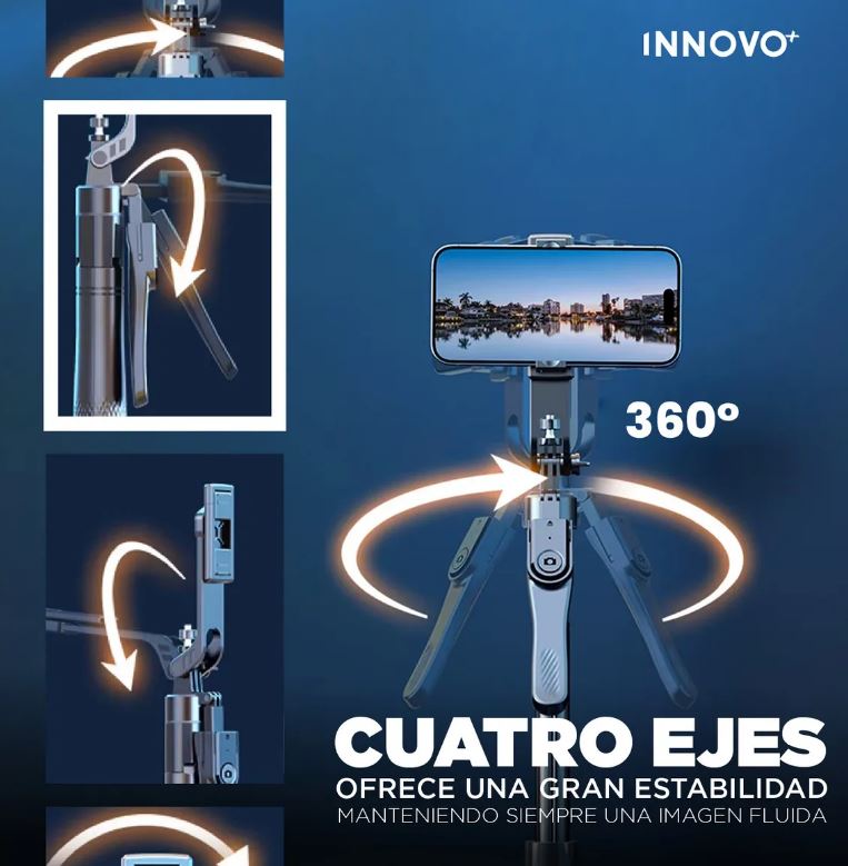 Trípode Estabilizador 4 Ejes K29 Con Control Bluetooth 360° Extensible 215 Cm img #4