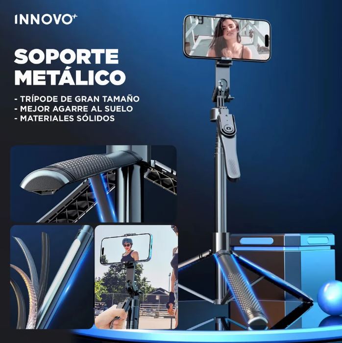 Trípode Estabilizador 4 Ejes K29 Con Control Bluetooth 360° Extensible 215 Cm img #5