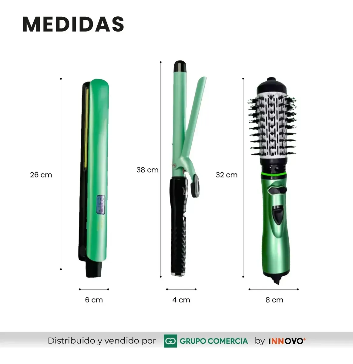 Plancha Cepillo Secador Rizadora Cerámica, Aguacate Y Macadamia img #2
