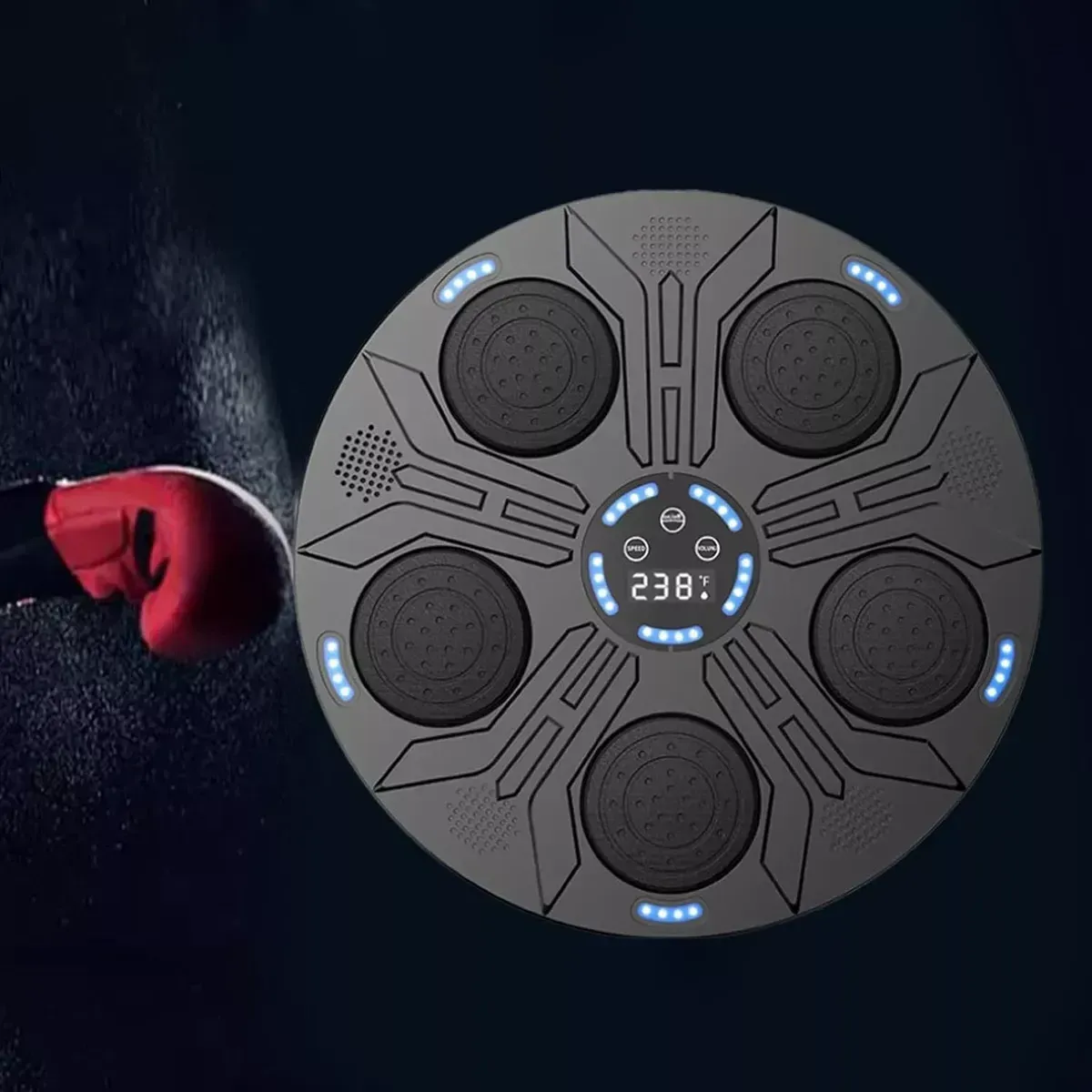 Tablero De Boxeo Con Parlante Bluetooth Guantes Rítmico Box img #5