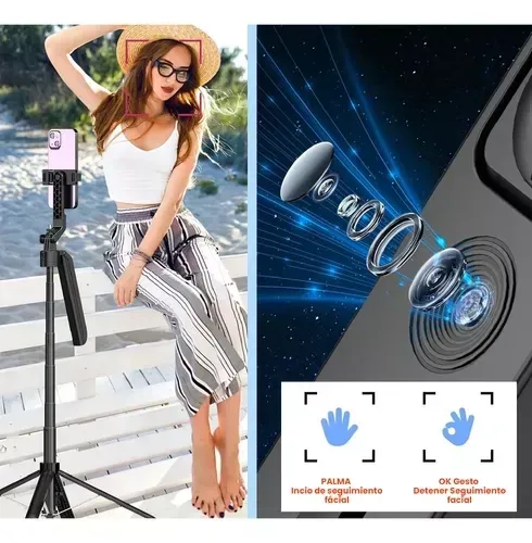Palo Selfie Trípode Inteligencia Artificial 180 Cm Bluetooth img #4