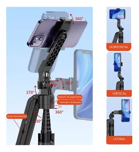 Palo Selfie Trípode Inteligencia Artificial 180 Cm Bluetooth img #6