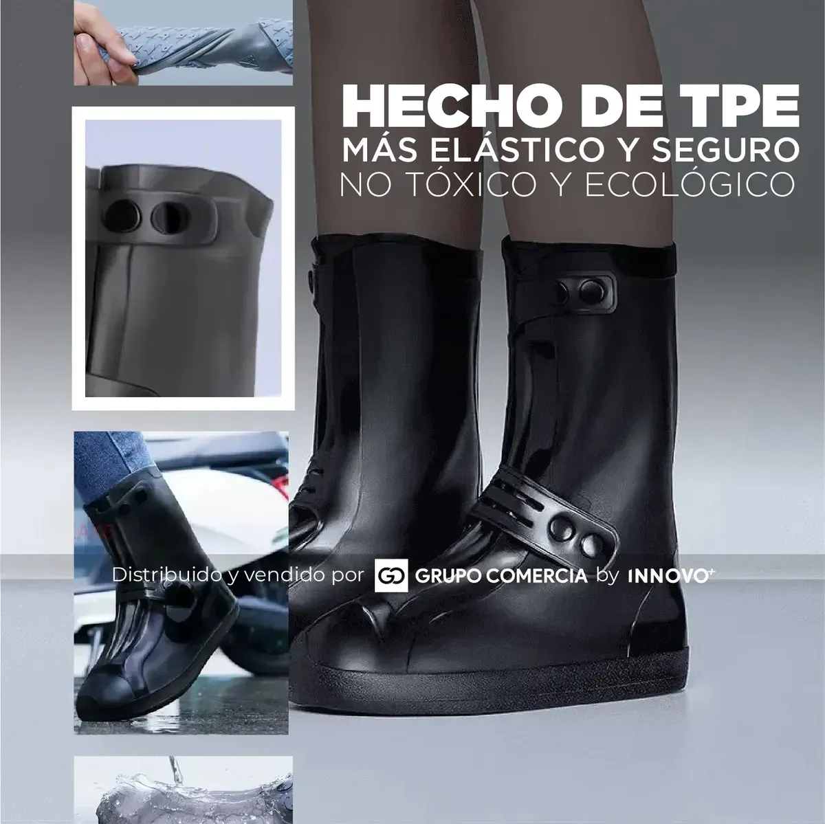 Zapatones Impermeables Silicona Para Lluvia Y Moto img #7