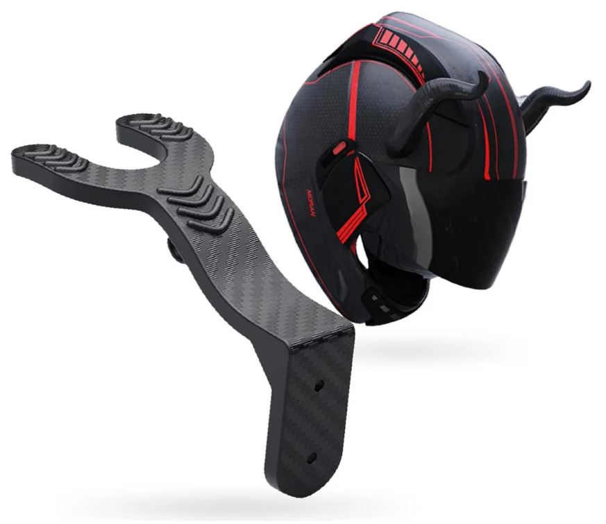 Soporte De Pared Para Casco Moto Y Llaves Gancho Resistente Abs Antideslizante img #1