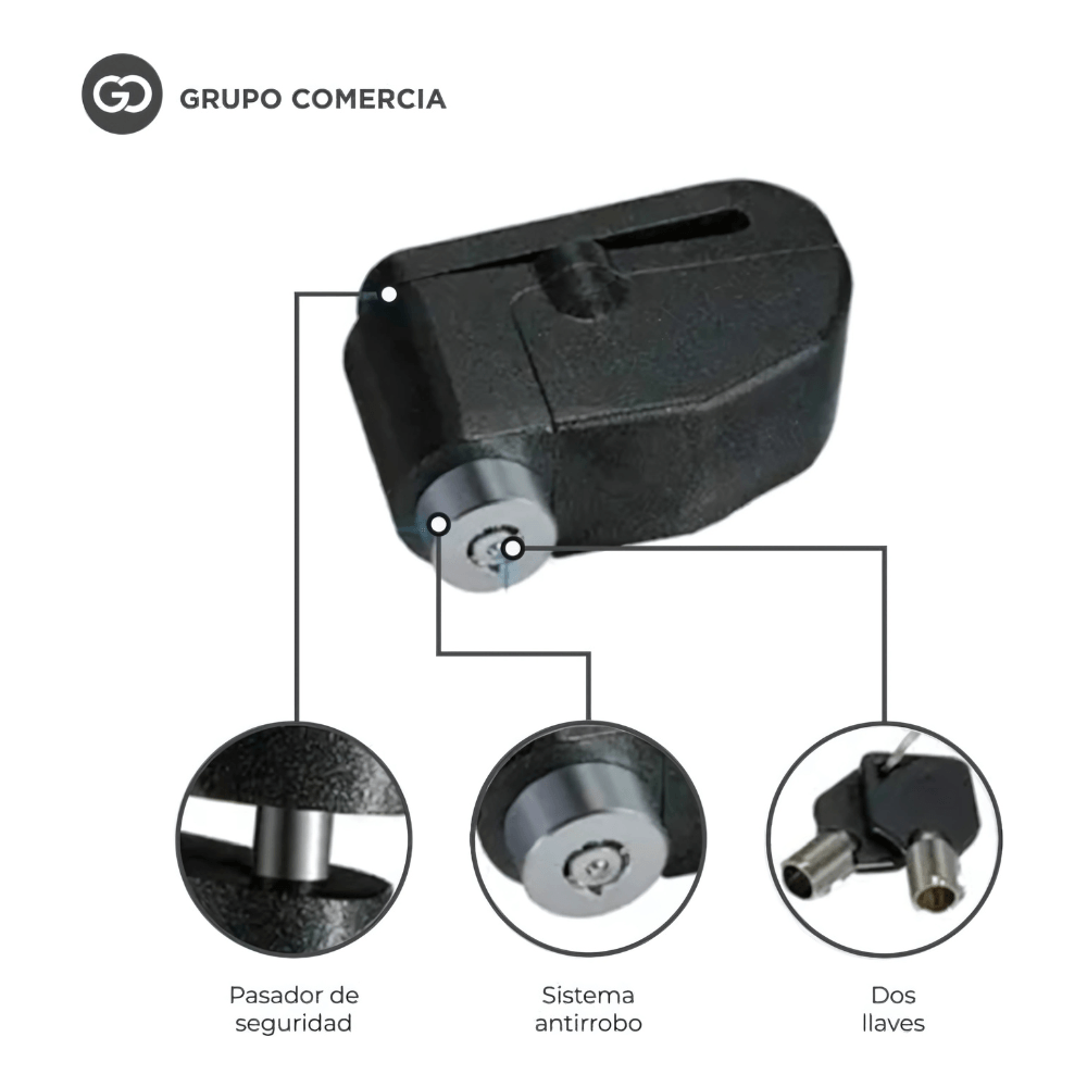Combo Candado De Disco + Compresor De Aire Portátil Para Neumáticos Inalámbrico img #5