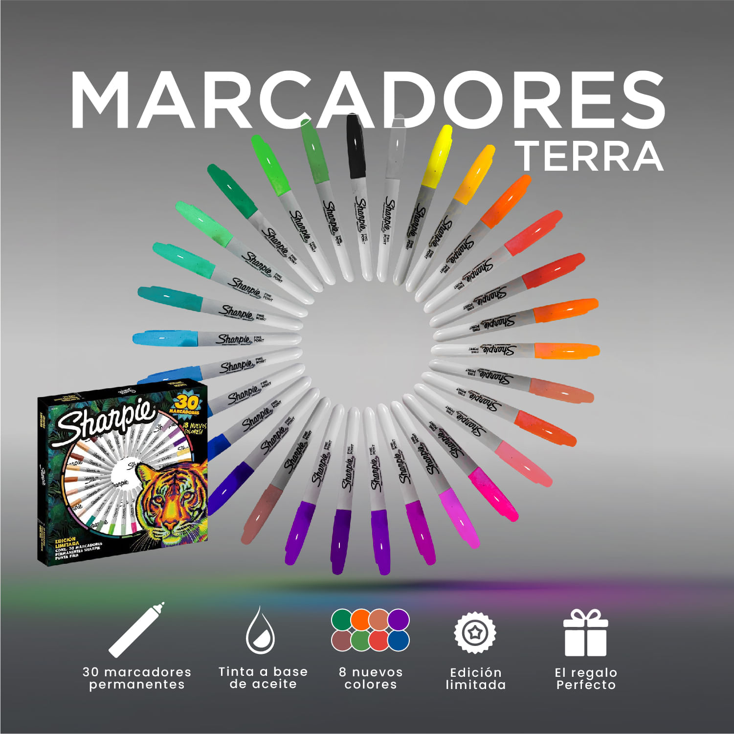Sharpie Edición Especial Terra x 30 Marcadores Permanente – Oferta Única img #3