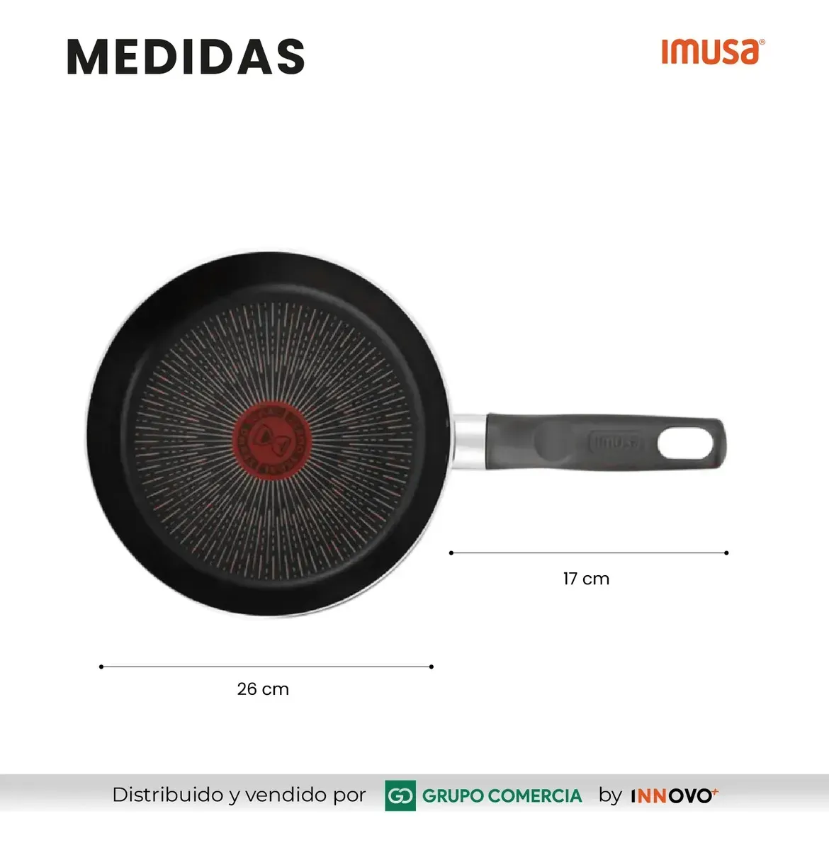 Sartén Imusa Platinum 6x 26cm El Fin De La Comida Pegada - Indestructible img #2