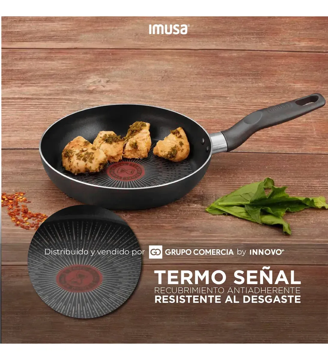 Sartén Imusa Platinum 6x 26cm El Fin De La Comida Pegada - Indestructible img #7