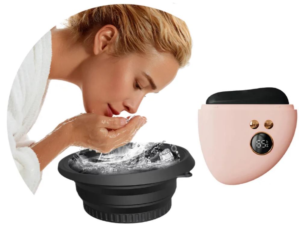 Masajeador Facial Eléctrico Skin Care Con Cubo De Hielo Reafirmante Piel Frio Calor img #1