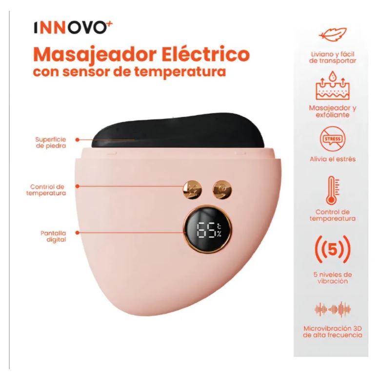 Masajeador Facial Eléctrico Skin Care Con Cubo De Hielo Reafirmante Piel Frio Calor img #5