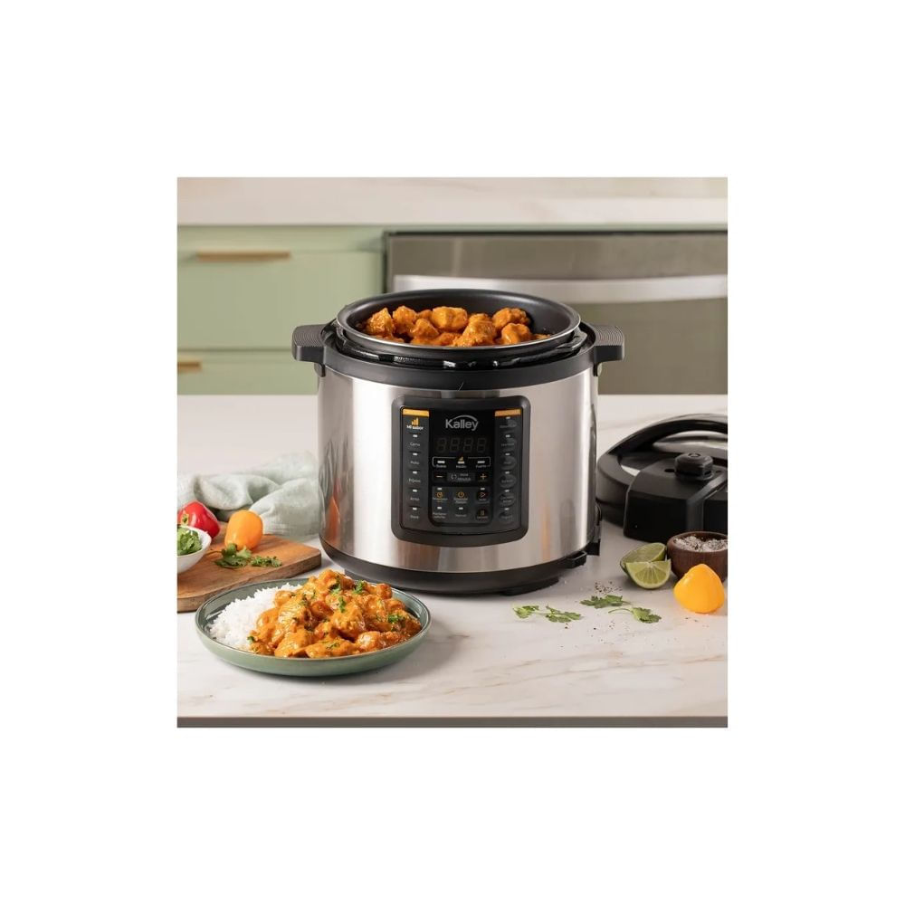 Olla a Presión Eléctrica Kalley 5.5L Multifuncional Acero Inoxidable img #4