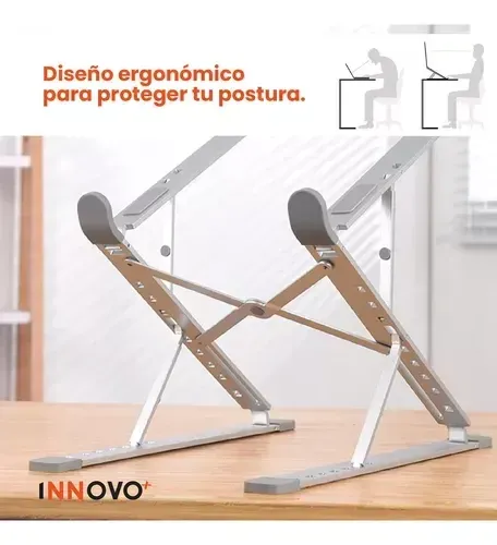 Base Para Pc Laptop Soporte Aluminio Ajustable Ergo Innovo img #5