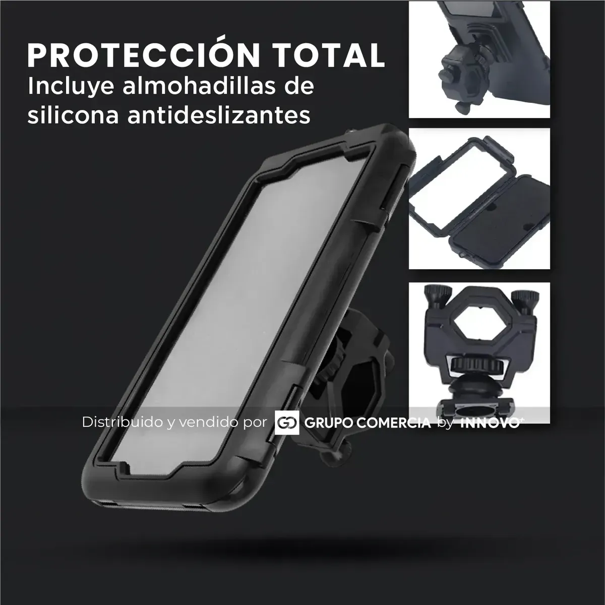 Soporte Celular Moto Bicicleta Impermeable 360° De Manubrio img #6