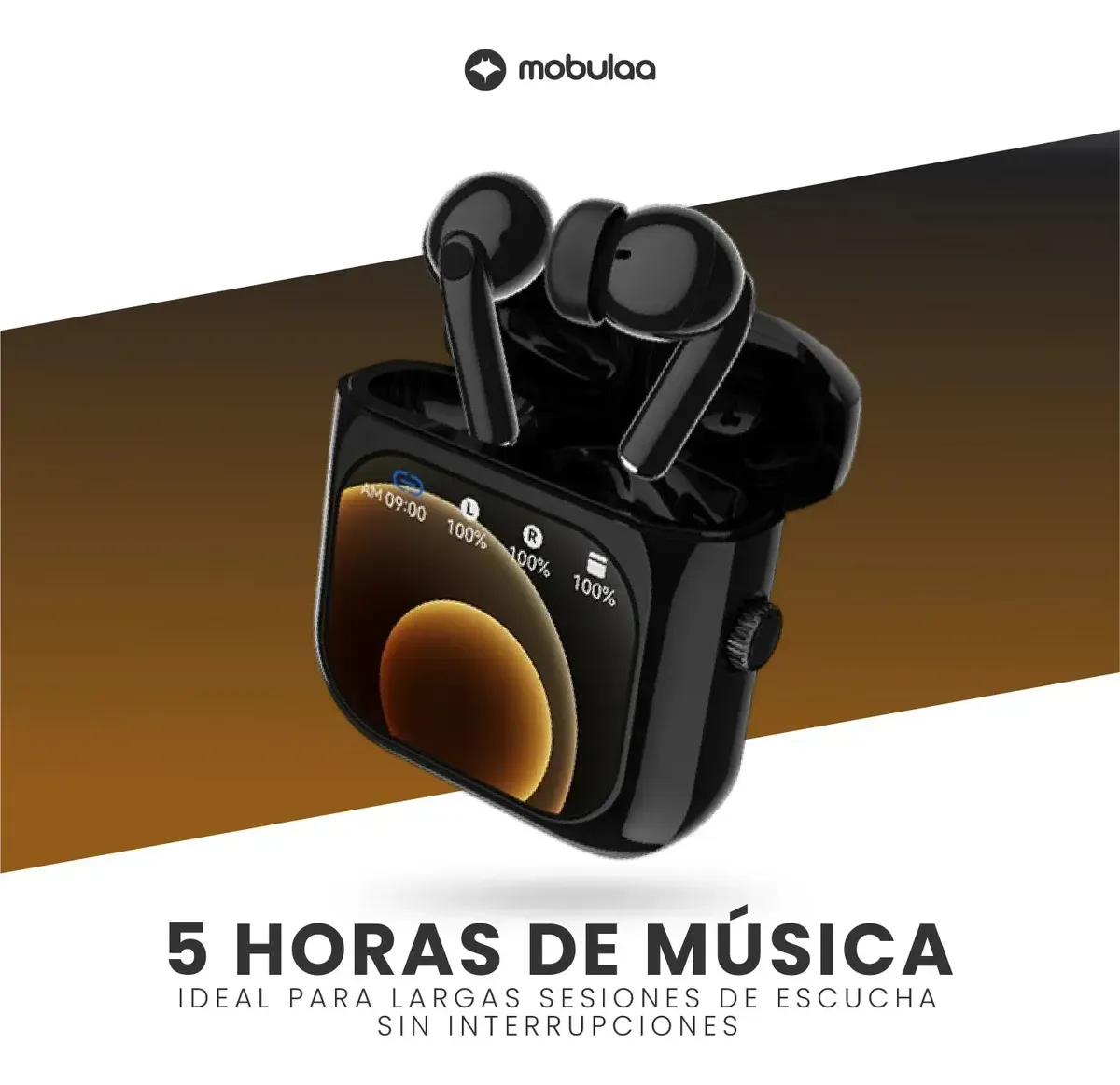 Audífonos Inalámbricos Mobulaa Aurafit X6 Pantalla Táctil Inteligente img #6