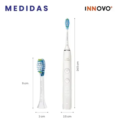 Cepillo Dental Blanco Eléctrico Estuche Phil Recargable 5 Modos Limpieza Con Estuche img #2
