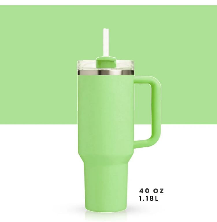 Termo Vaso Conserva Temperatura 1.200ml Innovo Pitillo Verde - Verde Claro img #2
