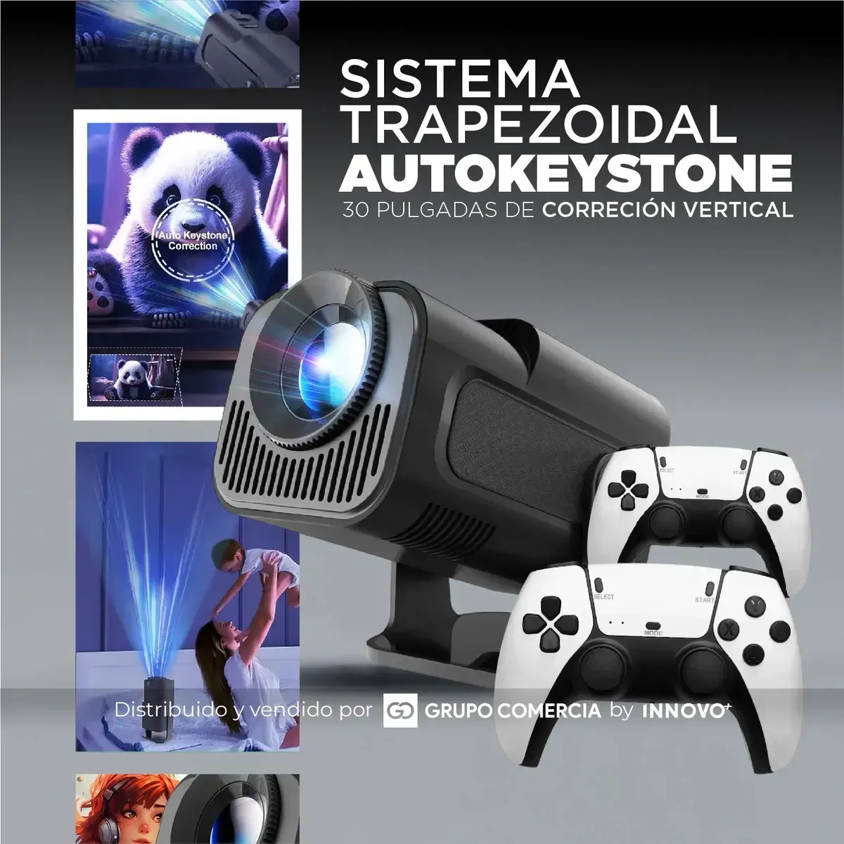 Proyector 4k Nativo Wifi Consola Con Juegos Xuper Tv Con Canales Premium Exclusivos img #5