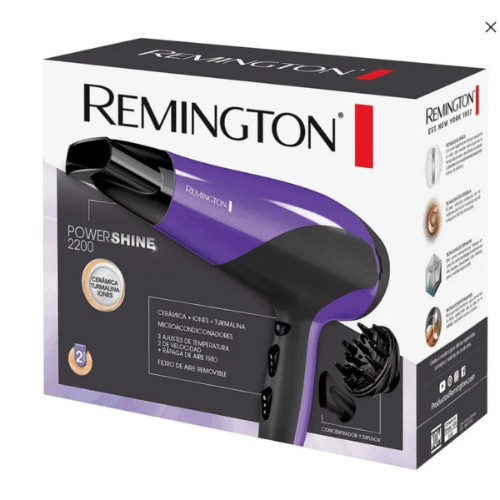 Secador Remington Power Shine Con Cerámica Iónes Y Turmalina Original img #3