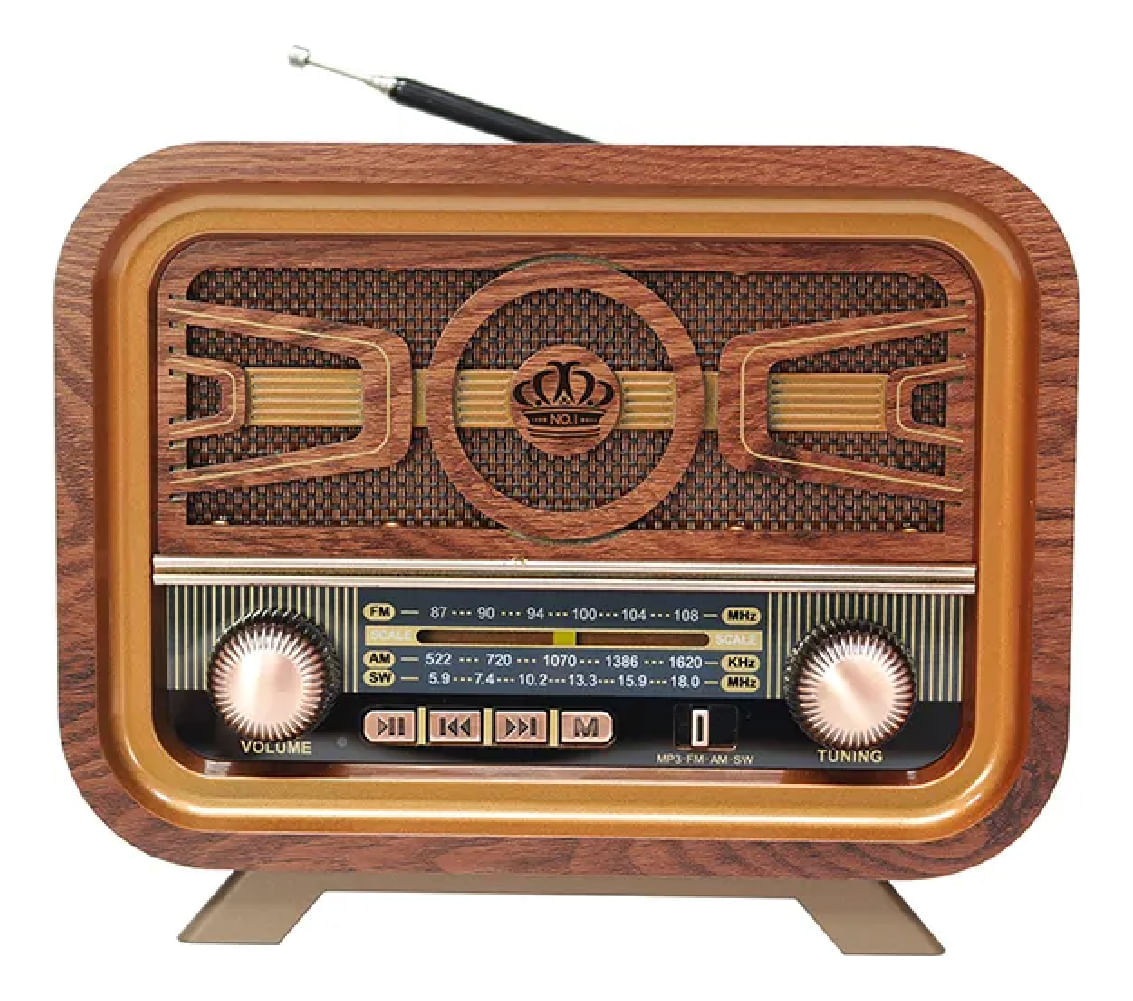 Radio Vintage Retro Am/fm Meier Recargable Bluetooth img #1