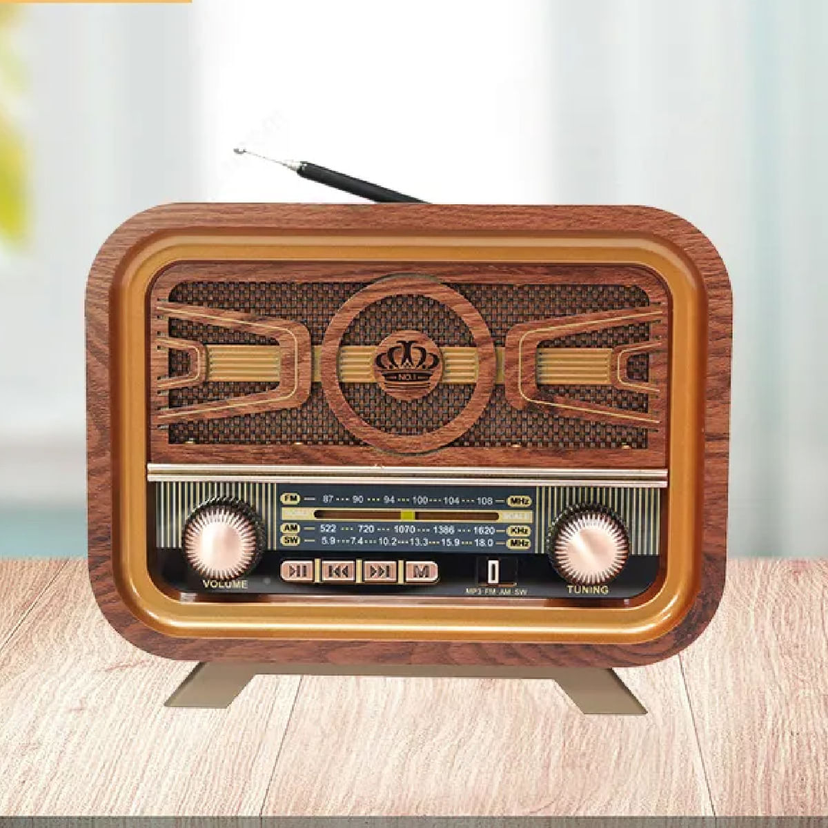 Radio Vintage Retro Am/fm Meier Recargable Bluetooth img #4