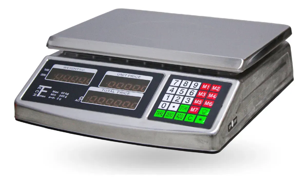 Báscula Digital Gramera 40kg Acero Inoxidable Uso Industrial Acs-701 img #1