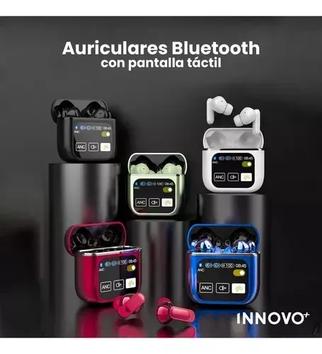 Audifonos Bluetooth 5ta Generacion Cancelación Ruido Sonido Mega Bass Pantalla Negro Pro Color Negro 5.2 img #7
