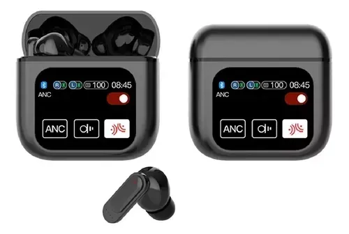Audifonos Bluetooth 5ta Generacion Cancelación Ruido Sonido Mega Bass Pantalla Negro Pro Color Negro 5.2 img #3