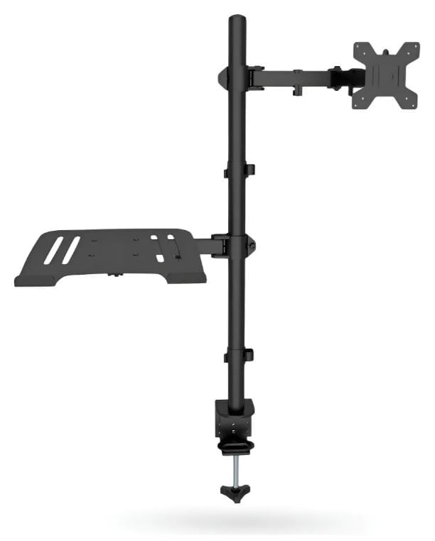 Soporte Doble Monitor Y Laptop Escritorio Ajustable Ergonómico Corporativo img #6