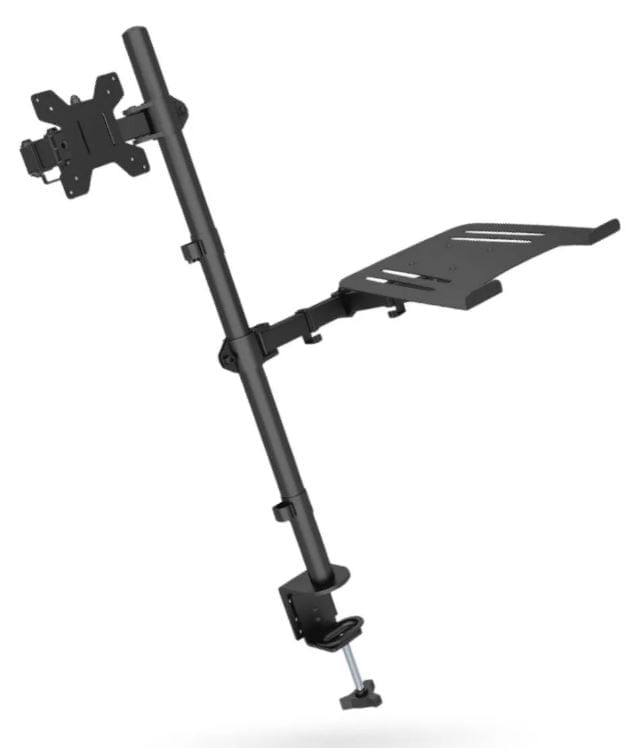 Soporte Doble Monitor Y Laptop Escritorio Ajustable Ergonómico Corporativo img #7