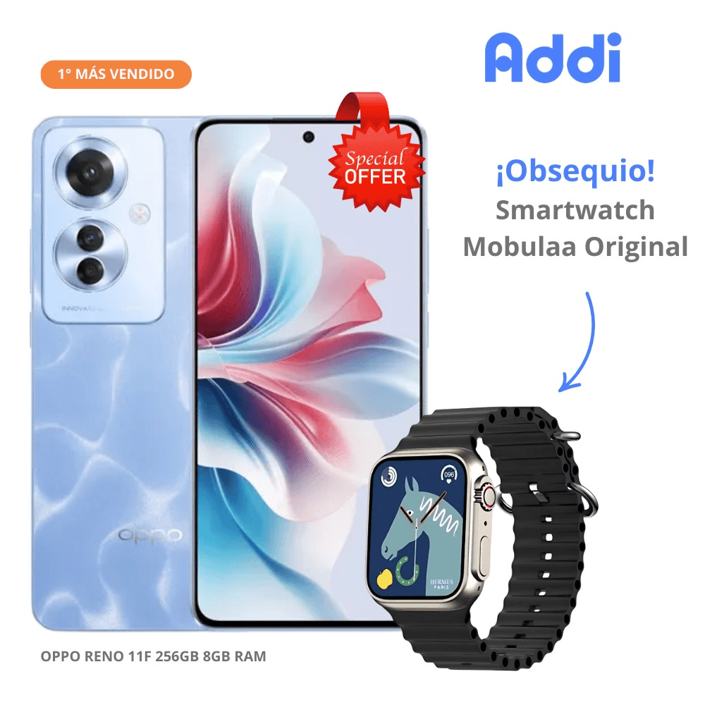 Celular Oppo Reno 11F 256GB 8GB RAM + Obsequio Smartwatch Mobulaa Original img #1