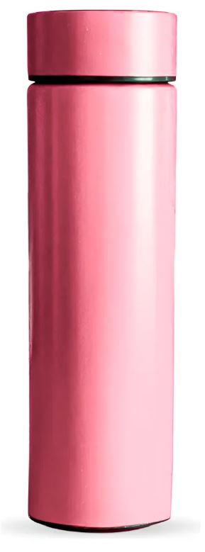 Termo Led 500ml Acero Inoxidable Pantalla Temperatura Rosa img #1