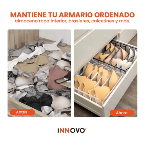 Set De 3 Organizadores De Ropa Organiza Closet Innovo Home img #2