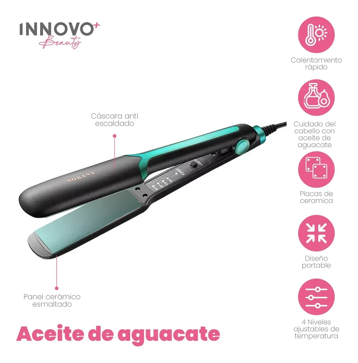 Plancha Aguacate Pro Nova Avocado 3d Power Alisa img #4