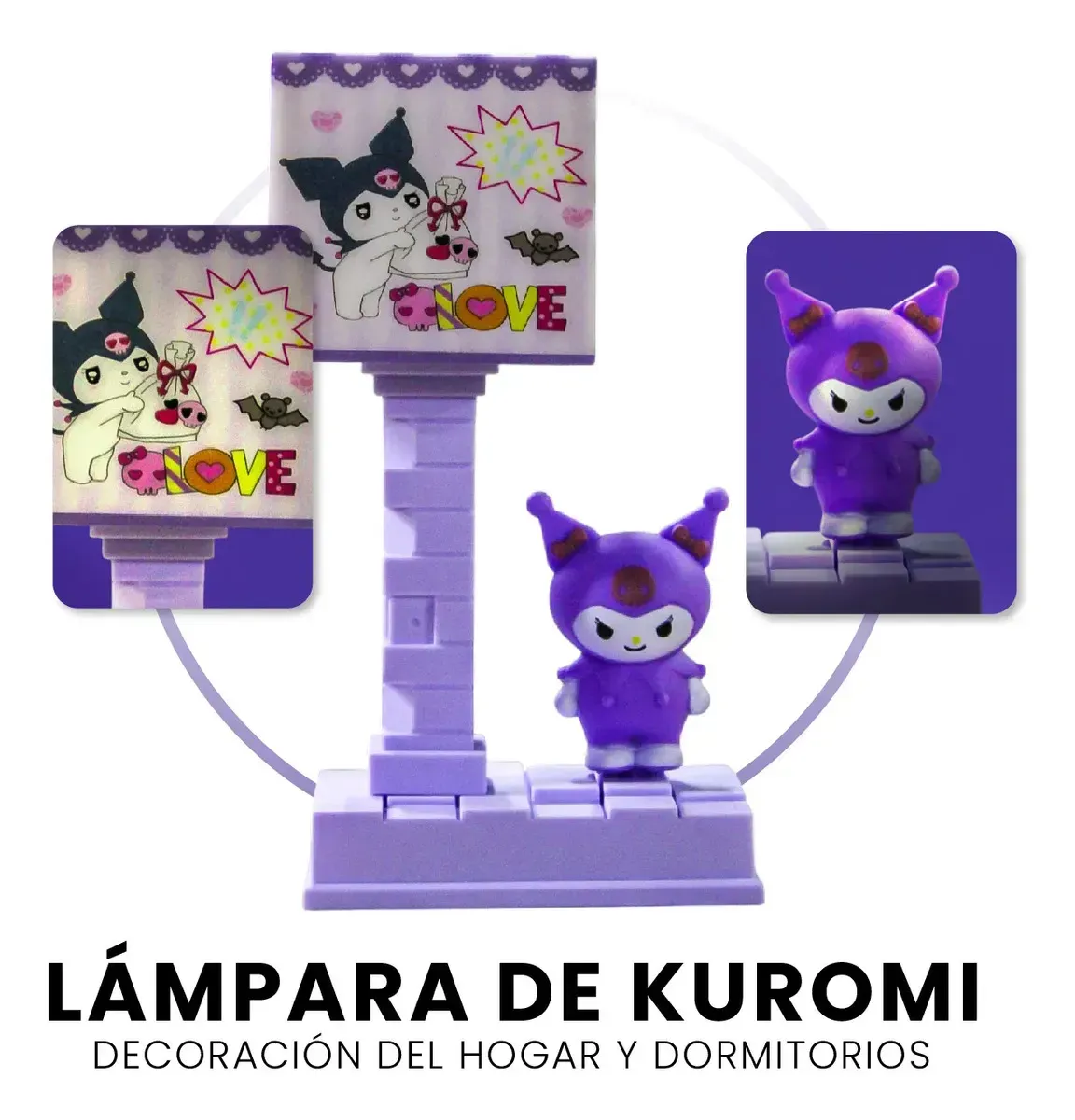 Lámpara Kuromi Led Premium 360° Edición Especial Kawaii Recargable img #2