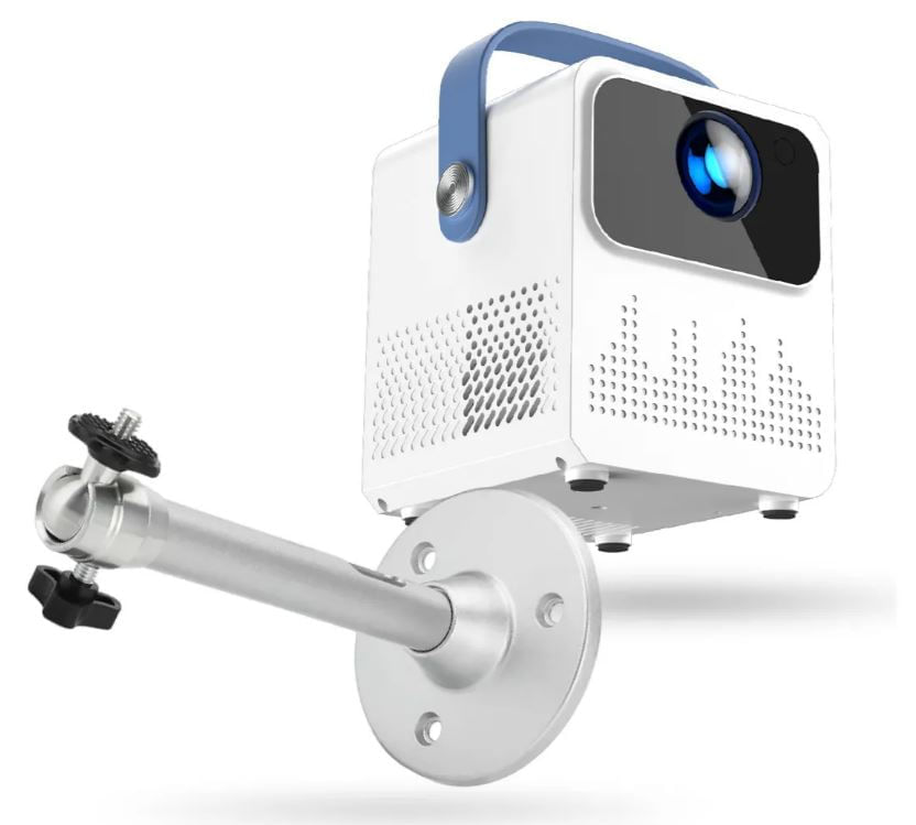 Proyector Mini Android 4k Wifi Bluetooth Portátil Con Base De Pared T2 img #1