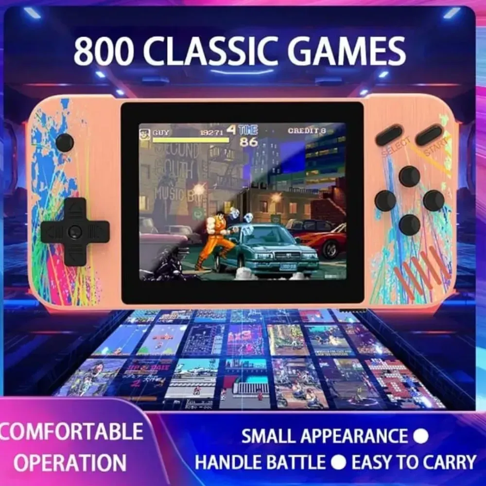 Consola Game Boy Retro 800 Juegos Incluidos Mario Bross Recargable img #3