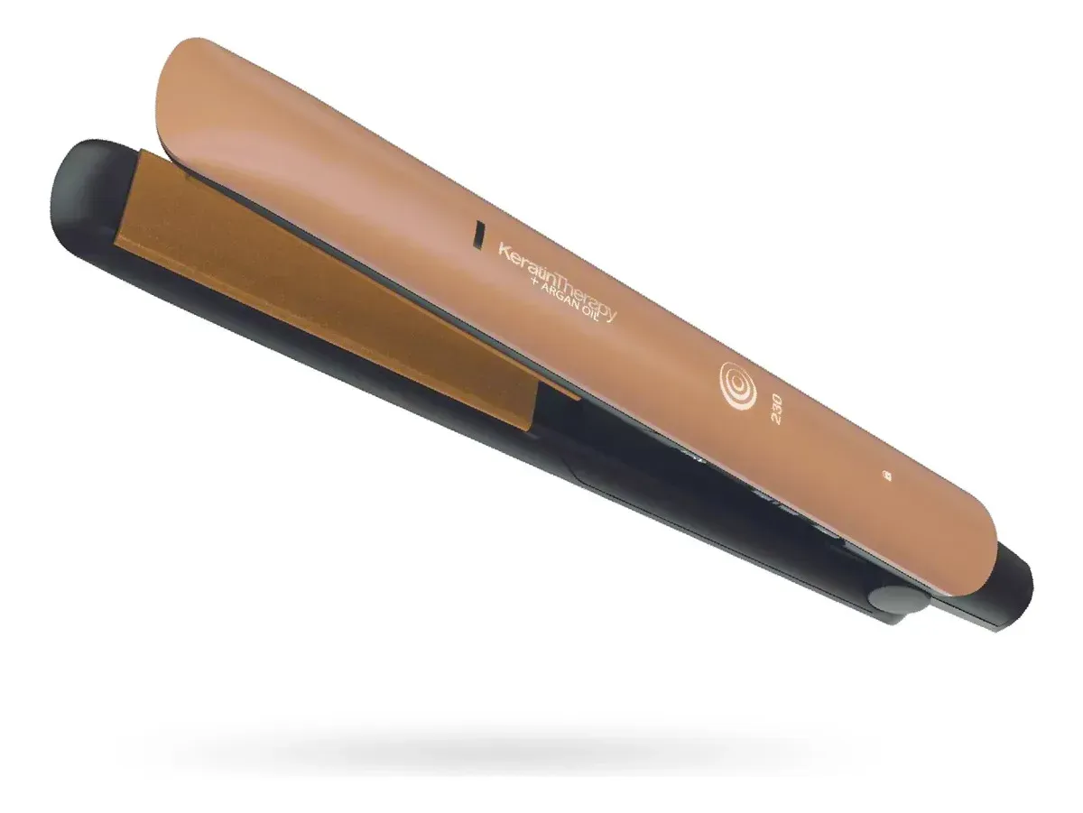 Plancha De Pelo Keratin Therapy Pro Nova Inn Cerámica + Argán Liso Espejo Sin Frizz 110v 110v img #1
