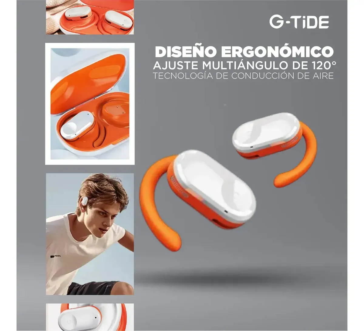 Audífonos G-tide Ows 1 Conducción De Aire Bluetooth 5.3 Pro img #8