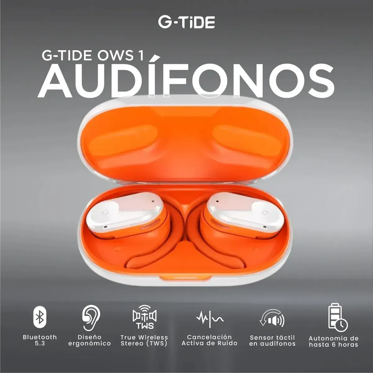 Audífonos G-tide Ows 1 Conducción De Aire Bluetooth 5.3 Pro img #7