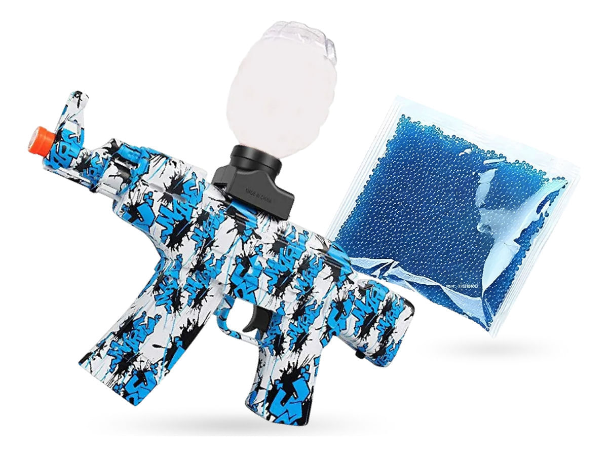 Pistola De Hidrogel Juguete Ak47 Recargable Con 100.000 Orviz Multicolor img #4